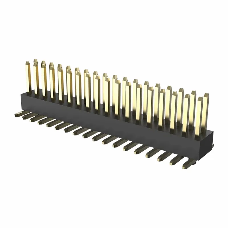 0,8mm pin tiêu đề gấp đôi smt