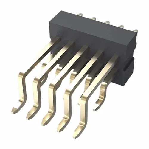 Tiêu đề pin 1.0mm gấp đôi hàng bên phải smt