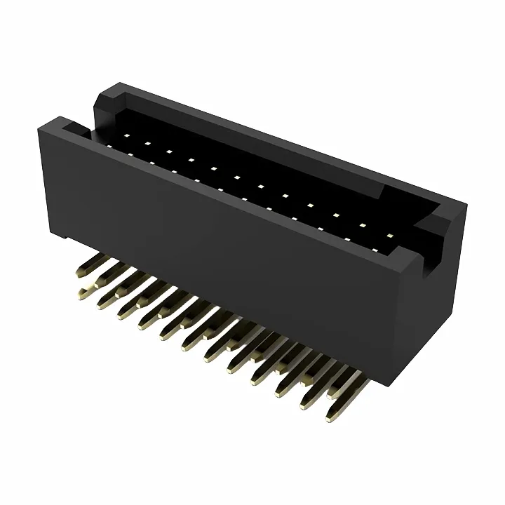 Tiêu đề hộp 1,27mm nam Hàng đôi bên phải DIP2