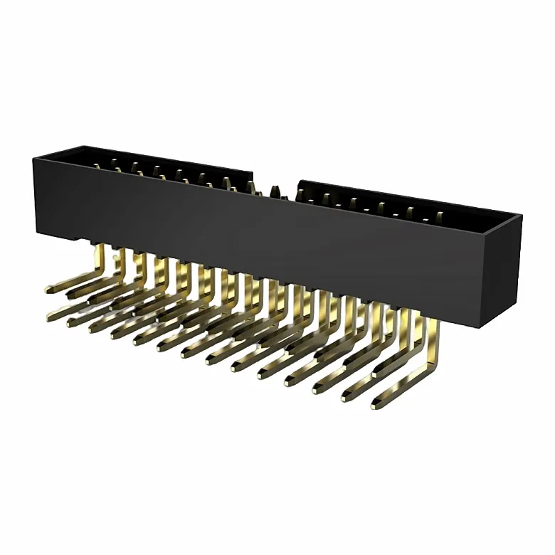 Tiêu đề hộp 2.0mm Double Row Right Góc nhúng