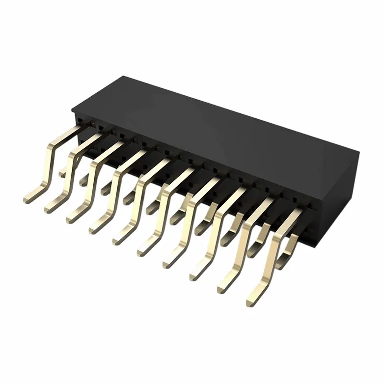 Tiêu đề nữ 2.0mm Hàng đôi góc phải SMT H6.35mm