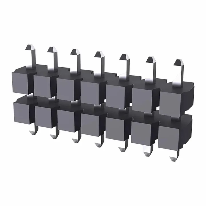 Tiêu đề pin 5,08mm đơn hàng kép thẳng